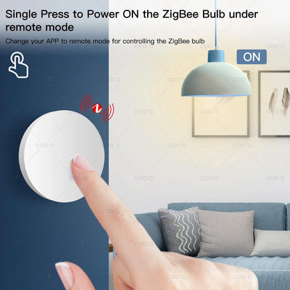 Tuya ZigBee Button Scene Switch Push Button Intelligent Linkage with Smart Device Automation Scenario Controller Battery Powe