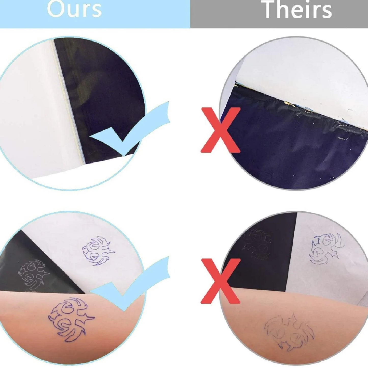 10/30/50/100Pcs POSEIDON Tattoo Transfer Paper Tattoo Stencil Paper Copy Paper Thermal Paper for Tattoo Transfer Machine