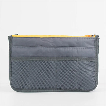 Multifunctional Bi-fold Storage Bag Double Zipper Large Capacity Storage Arrangement Makeup Toiletries Large Classification B