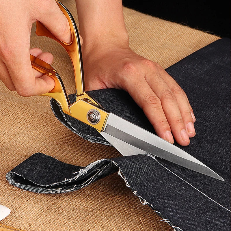 Professional Tailor Scissors Vintage Sewing Scissors Stainless Steel Tailor Shears for Fabric Clothes Needlework Cutter DIY T