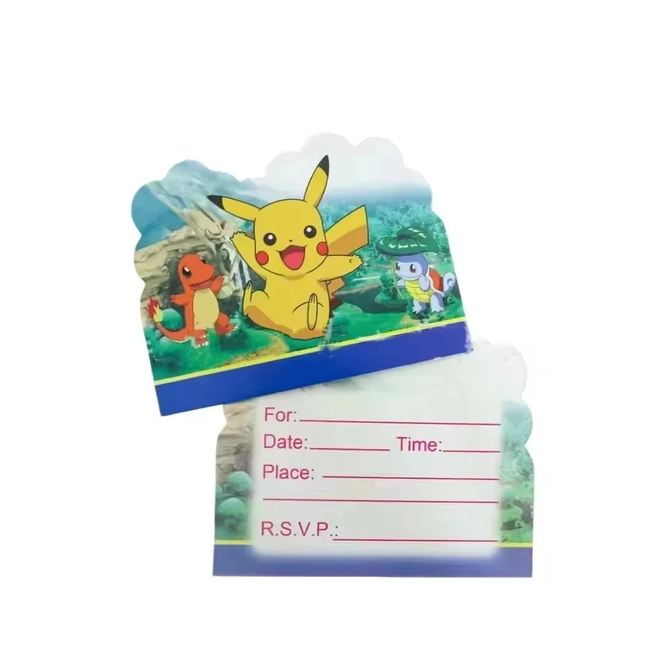 PokeMons Theme Party Favors Slap Bracelets Stickers Balloons Party Gifts Goodie Bag Stuffers Fillers Birthday Party Decoratio
