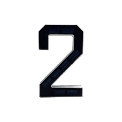 Personalized Solar Powered Address Number Waterproof Modern Address Number for Outside House Light Up Courtyard Hotel Bar - 2