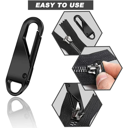 20-5PCS Zipper Pull Replacement Zipper Slider Puller Instant Repair Bag Bad Buckle Travel Suitcase Head DIY Sewing Craft Tool