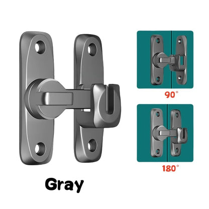 90/180 Degree Flip Door Lock Home Security Sliding Door Latch Small Gate Latches Hardware Anti-theft Lock Zinc Alloy Door Bol