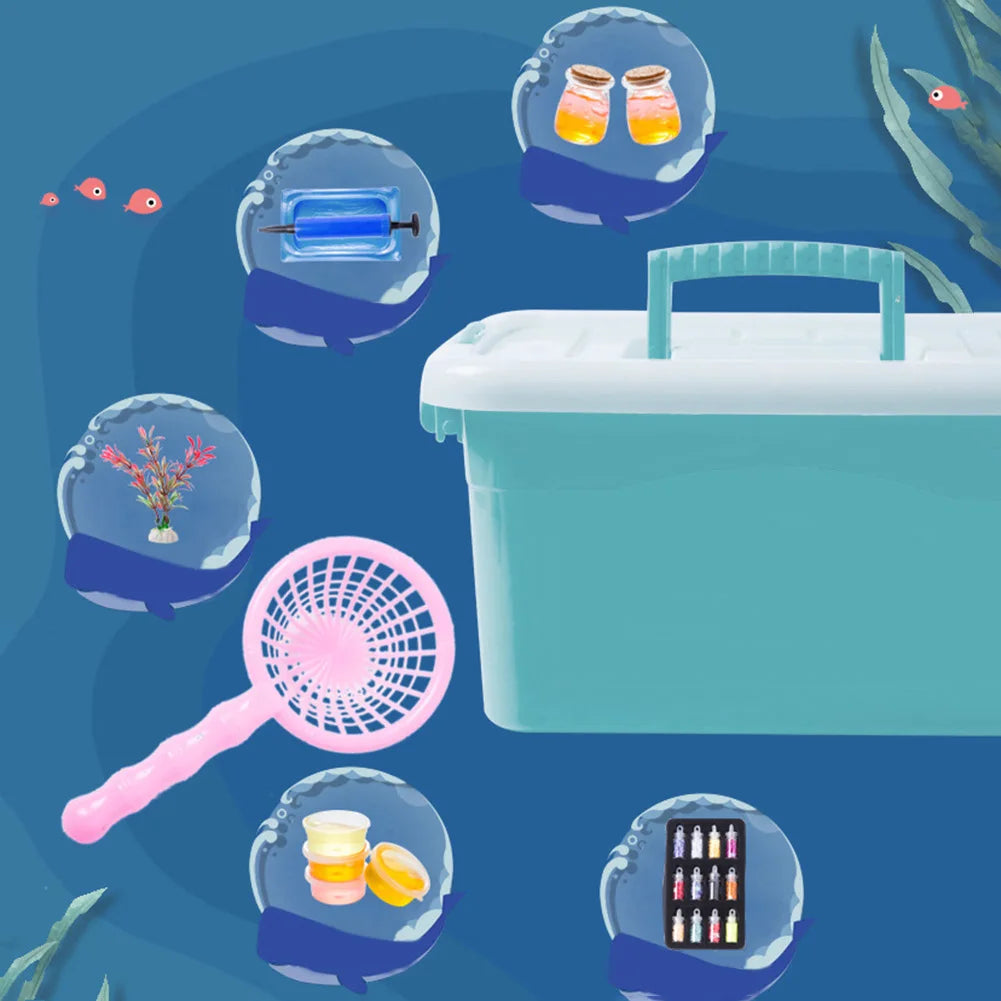 Creative Water Fairy Water Gel Kit Handmade DIY Toys Fairy Water Elf 3D Animal Mold Birthday Gifts Kids Colorful Educational 