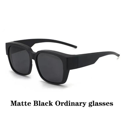 New Fashion Polarized Sunglasses Cover Over Myopia Prescription Glasses Portable Men Women Vintage Fishing Driving Eyewear - 