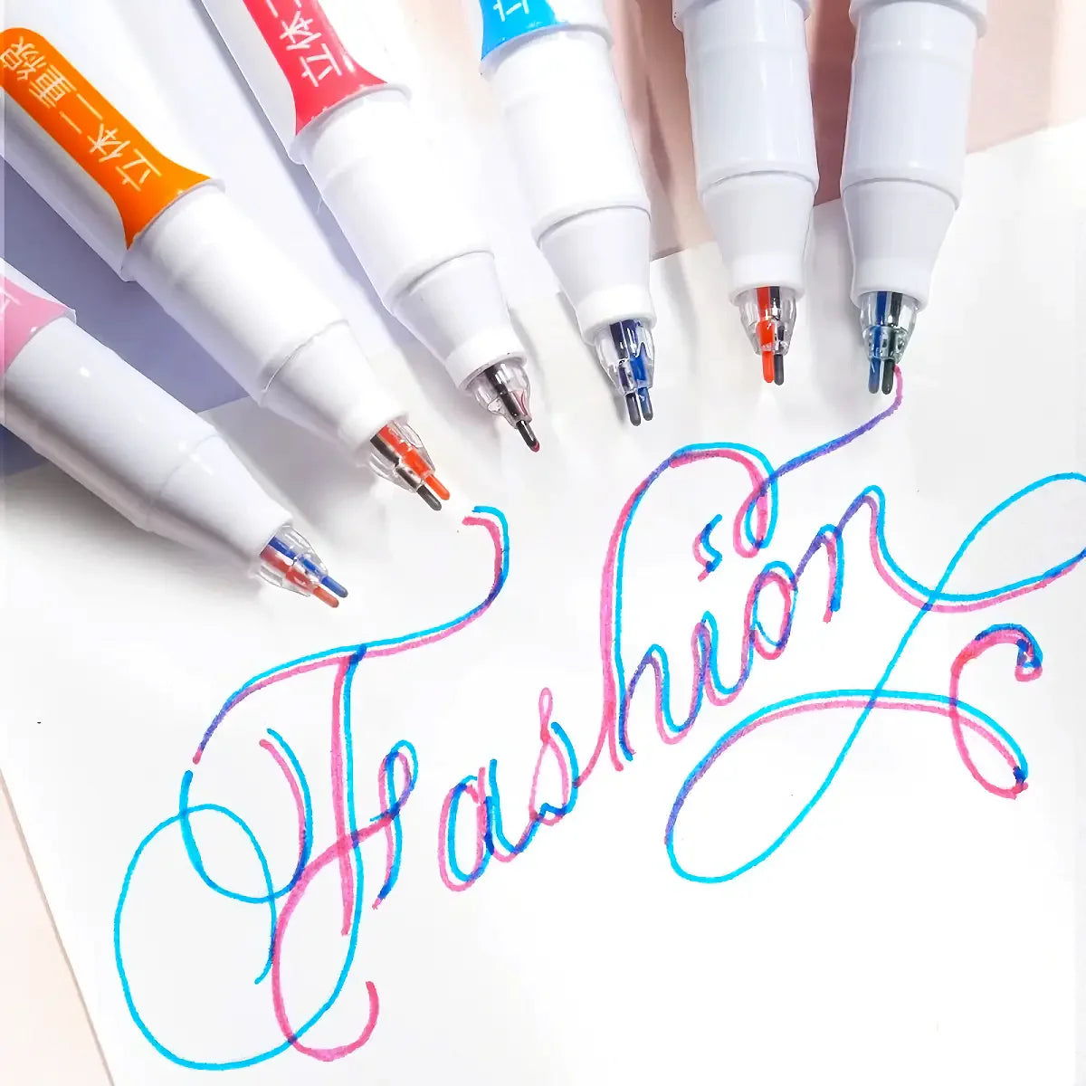Watercolor Paper, Cold Press 100% Cotton, Double Color Marker Pens for Art, Kawaii Fluorescent Pens, Colorful Craft Supplies