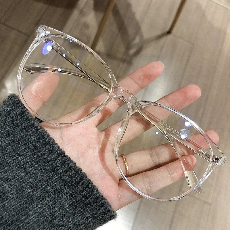 Vintage Transparent Computer Glasses Frame Women Men Anti Blue Light Square Eyewear Blocking Glasses Optical Spectacle Eyegla