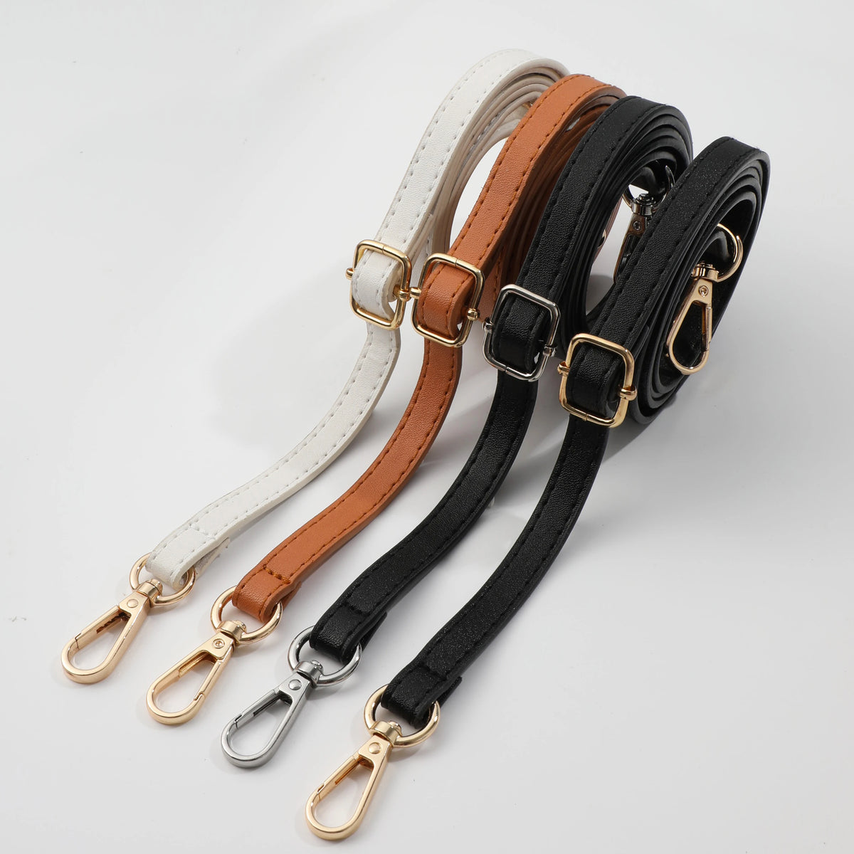125CM Long PU Leather Bag Strap Accessories for handbags 1.2CM Wide Shoulder Bag Strap For crossbody Replacement Strap For Ba