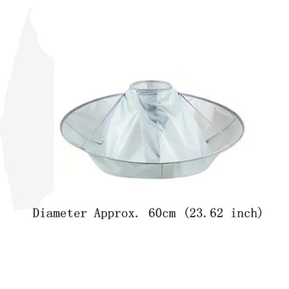 1pc DIY Hair Cutting Cloak Umbrella Design Cover, Suitable For Salon Barber Cutting Cloak Wrap, Foldable Waterproof And Porta