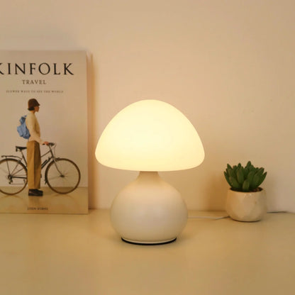 Modern minimalist mushroom table lamp with three color switching and infinite dimming for home decoration atmosphere table la