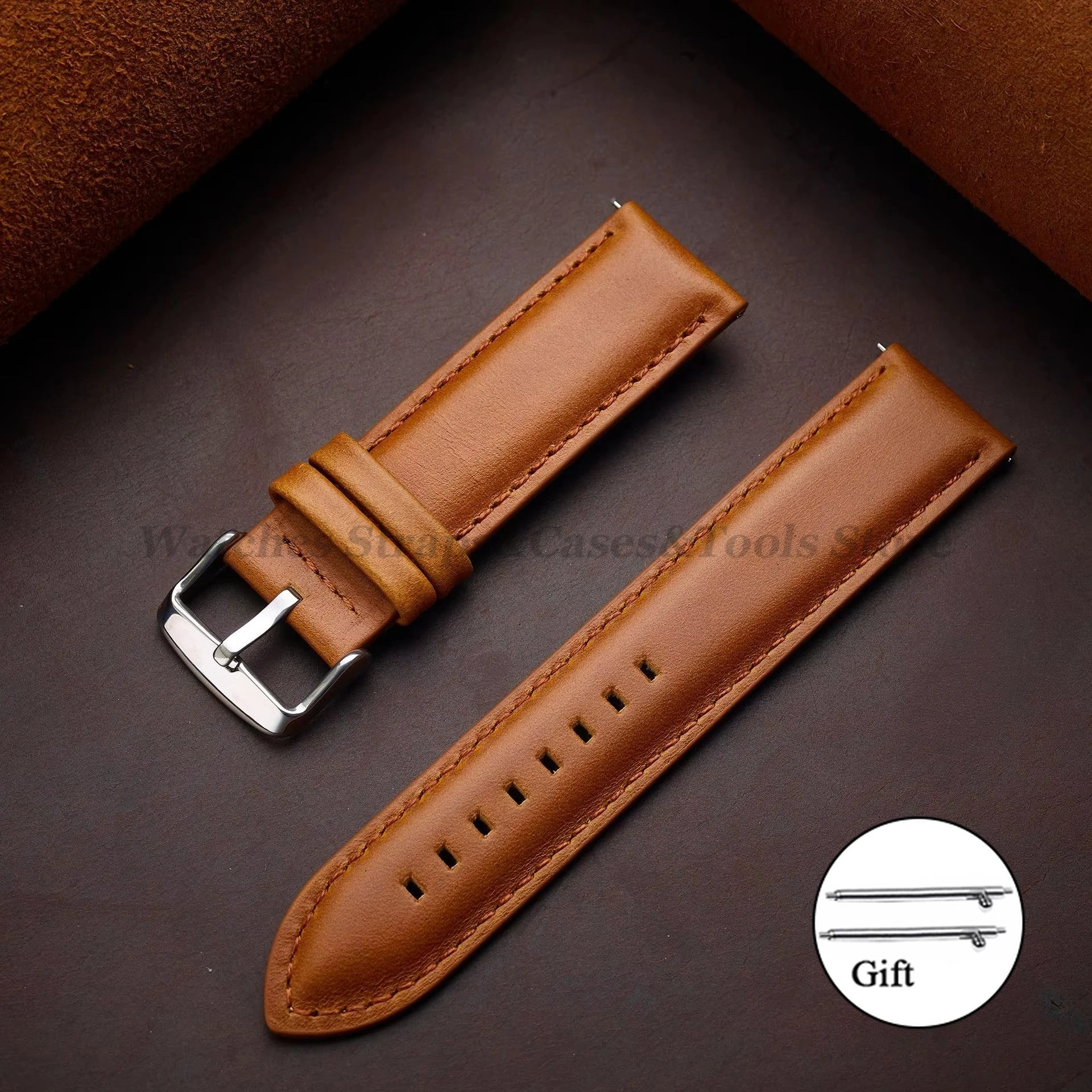 Genuine Leather Watchband 18mm 20mm 22mm 24mm 26mm Vintage Cowhide Watch Strap for DW Quick Release Bracelet Universal Wristb