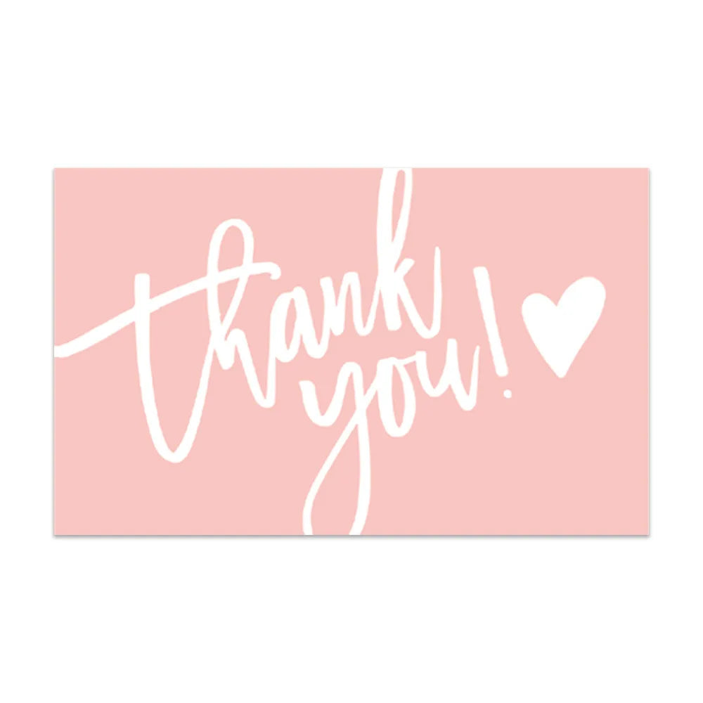 30/50Pcs Thank You Card Business Card Order Thank You Party Card for your support Small card Thank you - B / 30PCS-1Bag