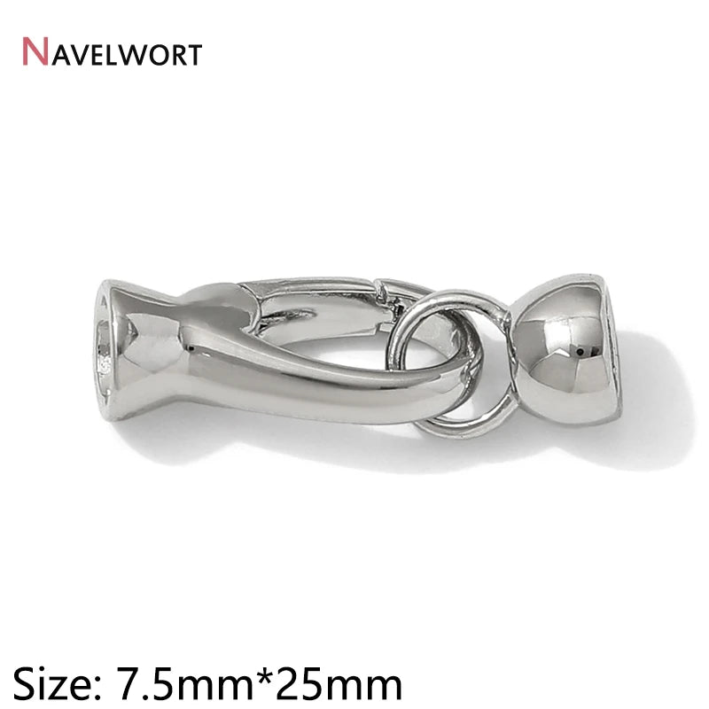 18K Gold Plated Brass Metal Connector Clasps For Jewelry Making,Locks For Bracelet,Pearl Necklace Clasps,Jewelry Accessories 