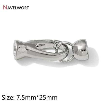18K Gold Plated Brass Metal Connector Clasps For Jewelry Making,Locks For Bracelet,Pearl Necklace Clasps,Jewelry Accessories 
