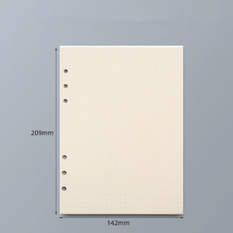 45 Sheets A5 A6 A7 Loose Leaf Notebook Refill Spiral Binder Inner Page Line Blank craft Grid Inside Paper Stationery - A5 poi