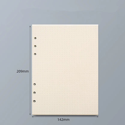 45 Sheets A5 A6 A7 Loose Leaf Notebook Refill Spiral Binder Inner Page Line Blank craft Grid Inside Paper Stationery - A5 poi