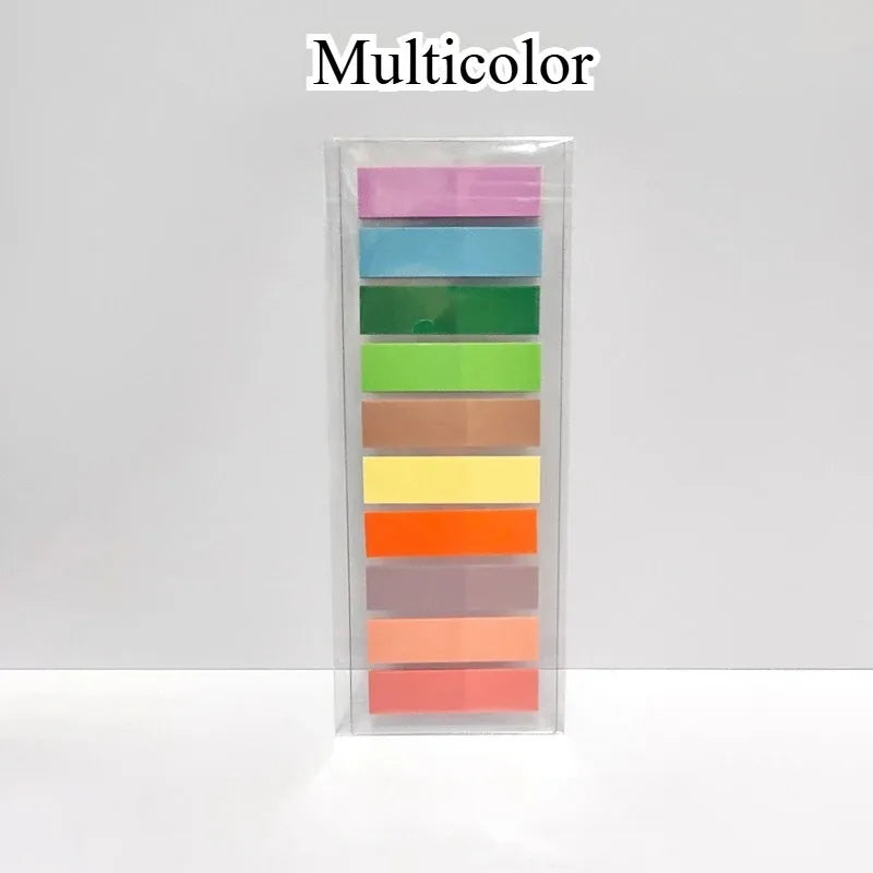 200Pcs Sticky Tabs for Annotating Books, Page Markers Clear Writable and Repositionable Book Flags Strip Index Tabs - Multico