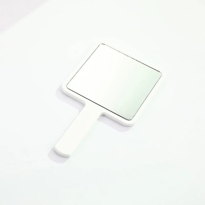 1PC Eyelash Extension Handheld Makeup Mirror Square Makeup Vanity Mirror with Handle Hand Mirror SPA Salon Compact Mirrors