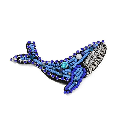 3D Marine Animal Patches Seahorse Crab Beaded Patches Starfish Handmade Cartoon Patches For DIY Craft & Cloth Decoration