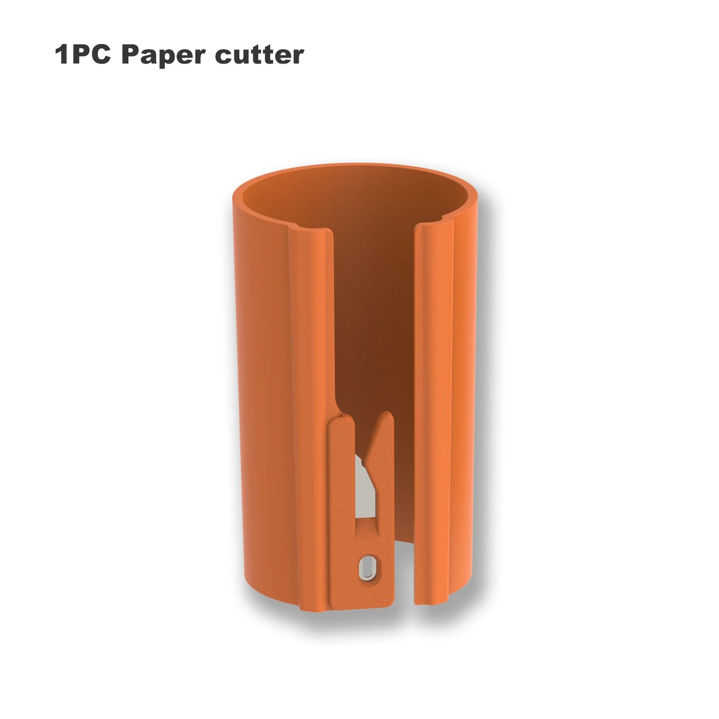 HORN Sliding Wrapping Paper Cutter - Easy-Glide Gift Wrap Trimmer for Christmas & Birthdays, Durable ABS，, Orange/Black - Ora