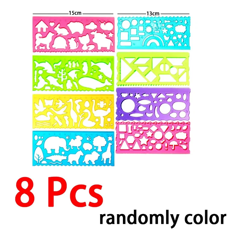 Geometry Spirograph Drawing Stencil Set Painting Template Ruler Art Craft Creative Children Kids Educational Toy Girls Boys G