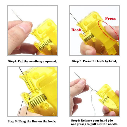 Automatic Needle Threader Hand Sewing DIY Tool Auto Needle Threader Household Thread Device Home Sewing Accessories