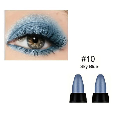 16 Colors Pearlescent Eyeliner, Color Glitter Waterproof Long-Lasting Eye Makeup Non-smudge Eyeliner - 10
