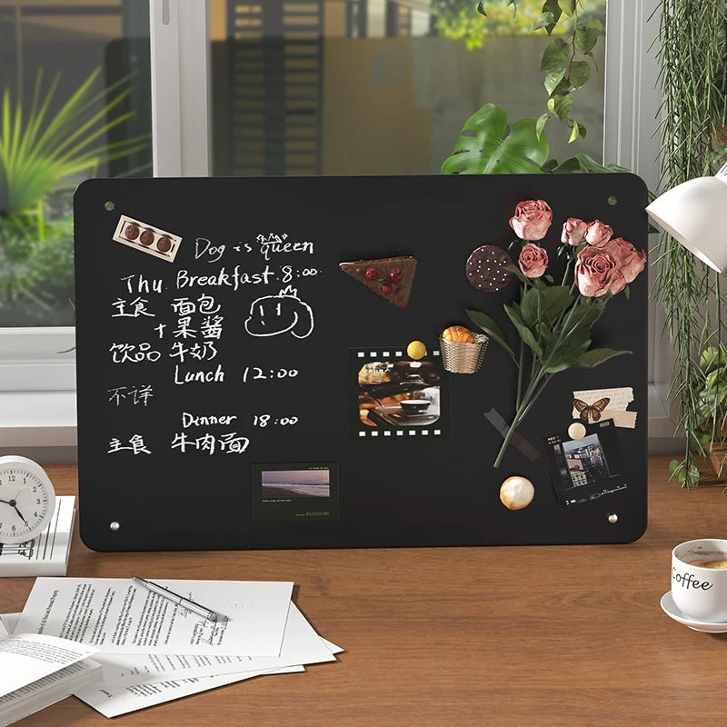 Extra-large magnetic blackboard plan board,reusable memo planning sheet,wall-mounted desk type,suitable for home office,kitch