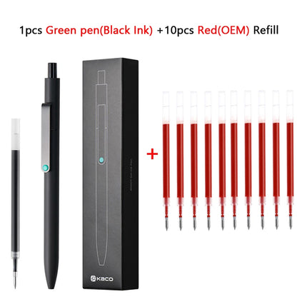KACO 0.5mm MIDOT Gel Ink Pens, Quick-drying Press Smooth Writing Pen, High Volume for Taking Exams Grading Homework Doing Pap