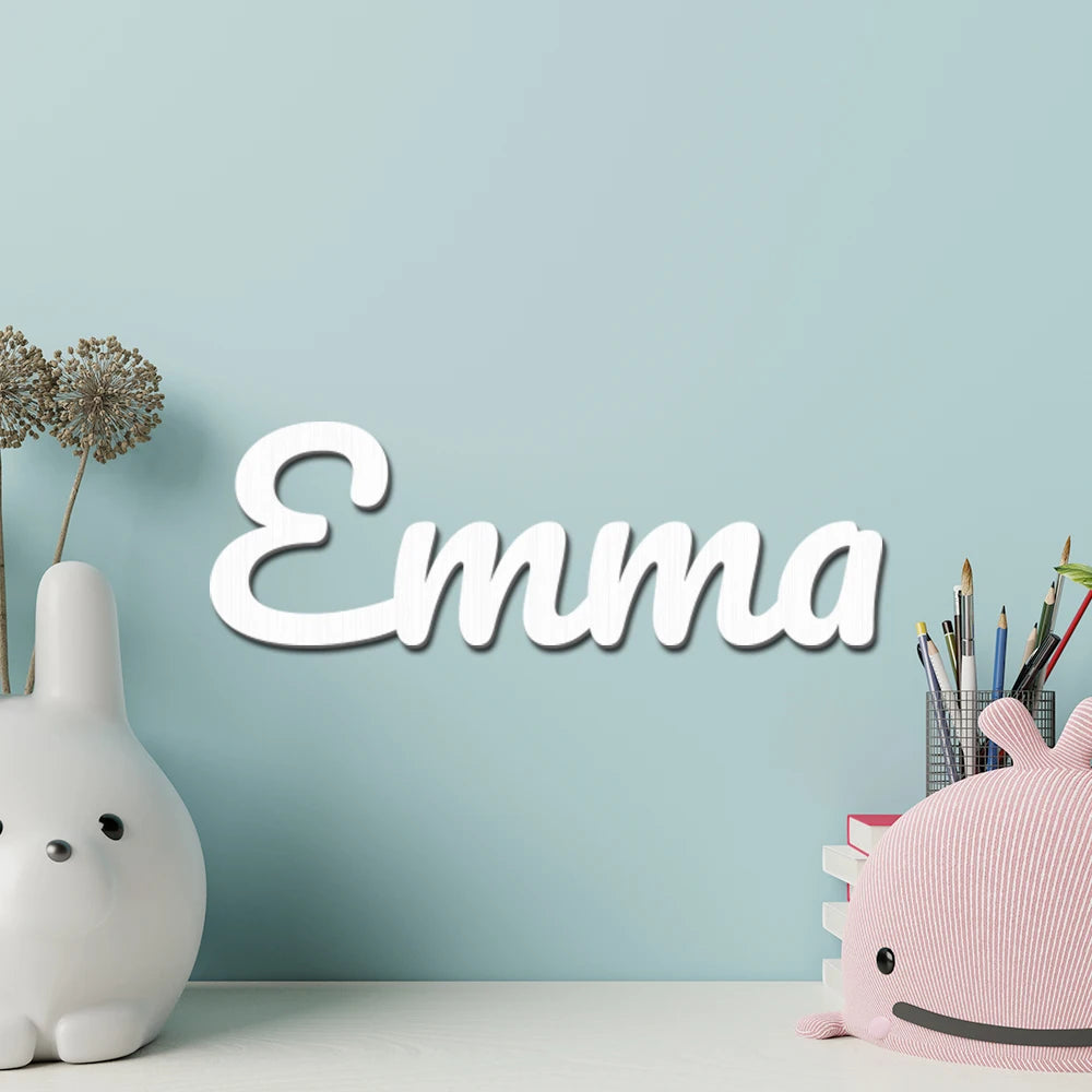 1pc Personalized Wooden Name Tag, Custom Content, Multi-color Selection, Home Decoration, Wall Decoration, Holiday Decoration