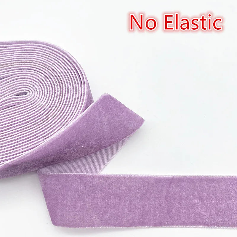 New 6-38mm Colour Single Face Line Velvet Ribbon for Bowknot Christmas Ribbon Party Decorations