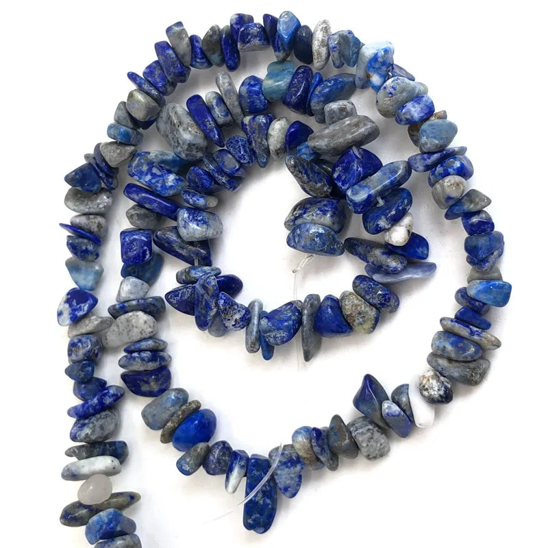 Natural Stone Chips Beads 5-8mm Irregular Gravel Crystal Quartz For Jewelry Making Freeform Beads Diy Necklace Bracelet 15'' 