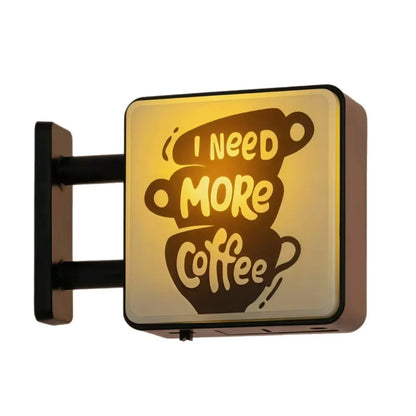 Retro Coffee Shop Fridge Magnet, Glowing Miniature Pegboard Refrigerator Magnet, Creative Coffee Corner Magnetic Ornament, Ho