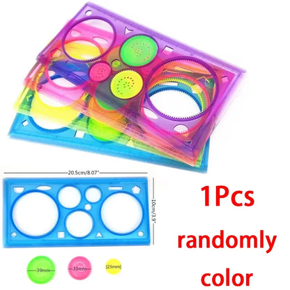 Geometry Spirograph Drawing Stencil Set Painting Template Ruler Art Craft Creative Children Kids Educational Toy Girls Boys G