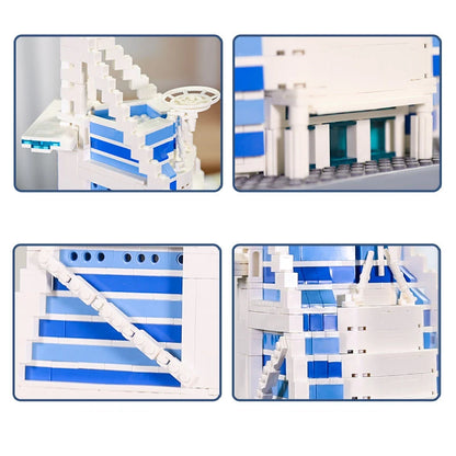 World Famous Modern Architecture United Arab Emirates Dubai Burj Al Arab Hotel Creative Building Block Construction Bricks To