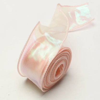 10Yards Fishtail Chiffon Ribbon Wavy Edged Organza Ribbon For DIY Crafts Bouquet Gift Wrapping Wedding Decoration Sewing Acce
