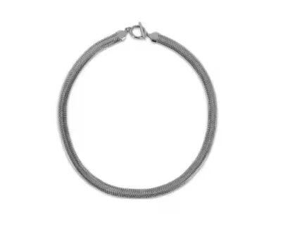 Stainless Steel Heart-shaped Pendant Necklace Metal Waterproof Jewelry For Women - C7 Silver