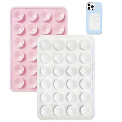 Silicone Suction Phone Holder Mat Multifunctional Suction Cup Wall Stand Square Anti-Slip Single-Sided Case Mount Back Sticke