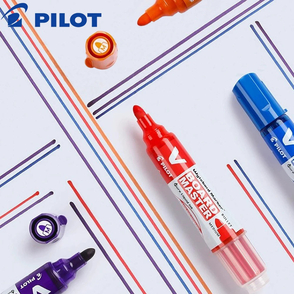 1PC Japan PILOT Whiteboard Marker WBMAVBM Large Capacity Ink Color Markers Office Accessories School Stationery Teacher Gift