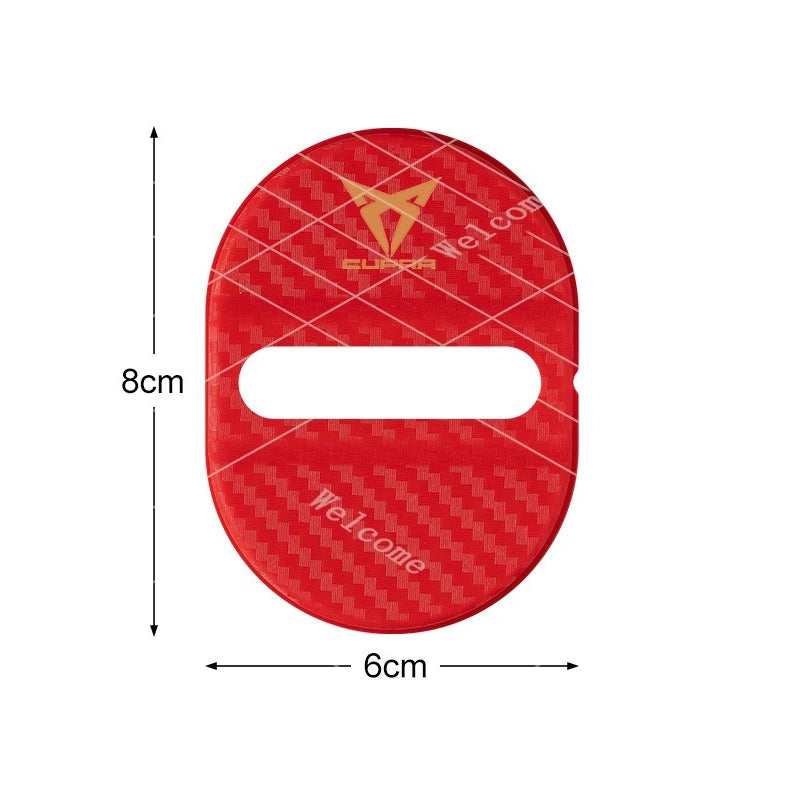 Silicone Car Door Lock Buckle Protection Cover Elastic For Seat Cupra Ateca Born Leon IBIZA Raval Formentor Terramar valve co