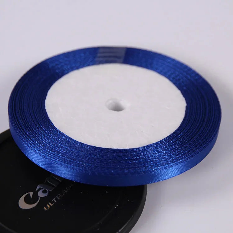 22 Meters/Roll 6mm Silk Satin Ribbons Christmas Halloween Birthday Party Gift Wrapping Ribbons DIY Handmade Crafts Material -