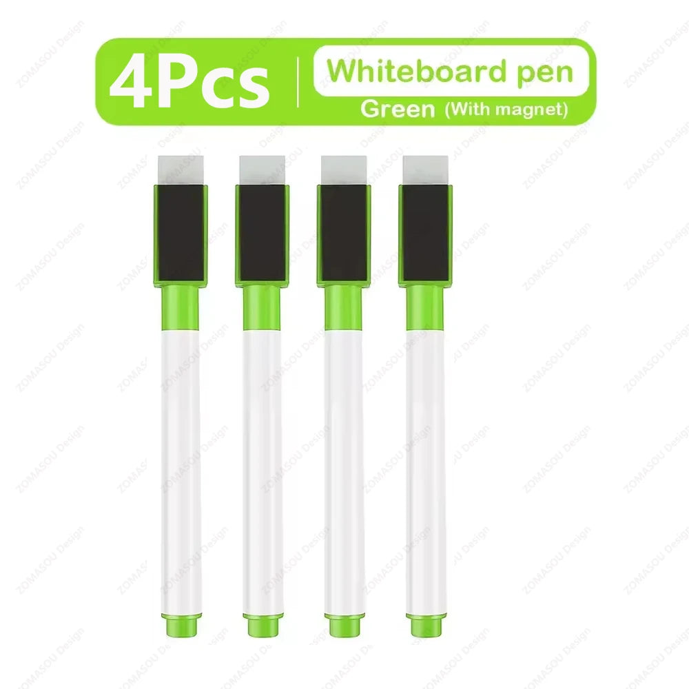 48-1Pcs Magnetic Erasable Whiteboard Pen Color Options Numbering Stationery Office Teaching Supplies for Student Blackboard N