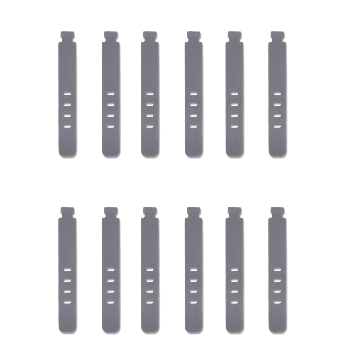 20/12/4PCS Cable Ties Cord Organizer Management Silicone Wire Holder Straps Zip Clips Reusable Tie Wraps Keeperwinder Rubber 