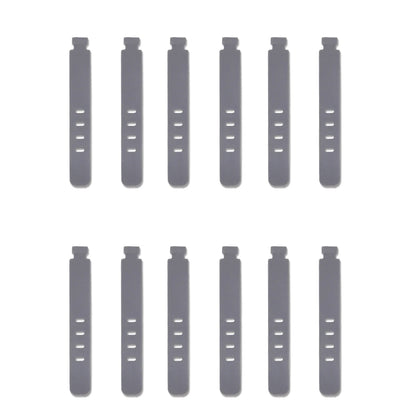 20/12/4PCS Cable Ties Cord Organizer Management Silicone Wire Holder Straps Zip Clips Reusable Tie Wraps Keeperwinder Rubber 