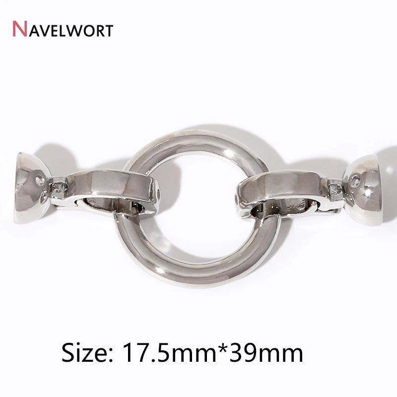 2/4/6Pcs Gold Color Round Jewelry Clasps, Locks for Jewelry, Clasps for Bracelet Necklace Making Supplies, Accessories for Je