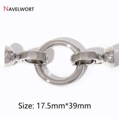 2/4/6Pcs Gold Color Round Jewelry Clasps, Locks for Jewelry, Clasps for Bracelet Necklace Making Supplies, Accessories for Je