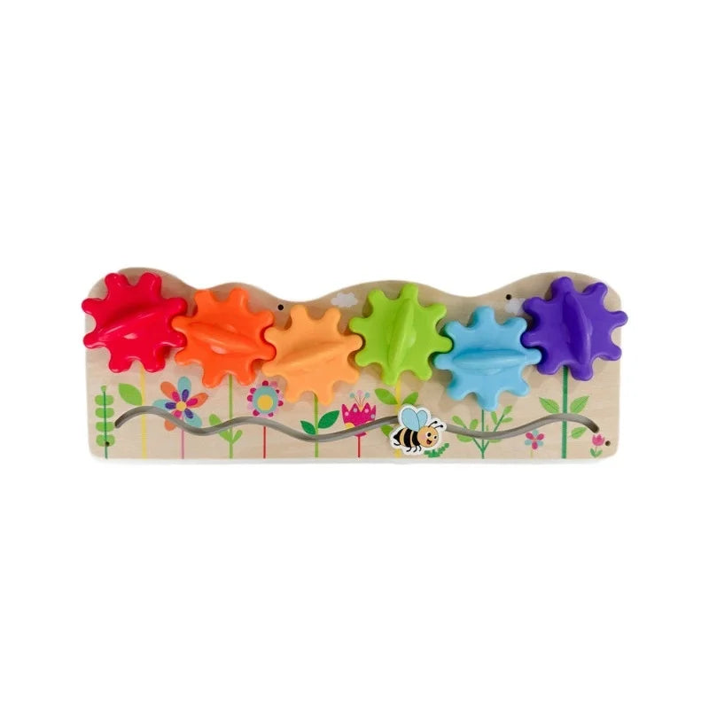DIY Montessori Busy Board Accessories Bee Flower Gear Gate Educational Toys LED Lamp Drum Learning Wooden Game Busy Board Toy