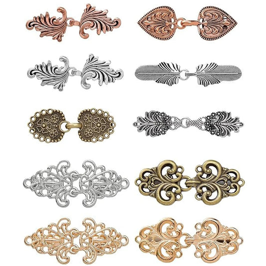 Vintage Sweater Clip Cape Cloak Clips Retro Cardigan Clasp Shawl Collar Clasp Dress Shirt Brooch for Cape Cloak Scarf Clip
