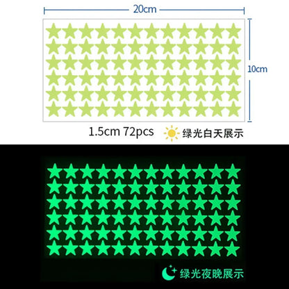 Luminous Wall Stickers for Kids Rooms Dots Stars Ceiling Wall Decals Glowing Stickers Wall Decals Glow In The Dark Home Decor